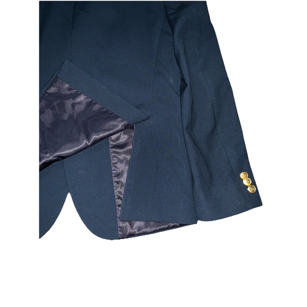 Lauren Ralph Lauren Navy Blue Blazer Jacket Coat‎ Boys Size 14R Gold Buttons - Picture 7 of 11